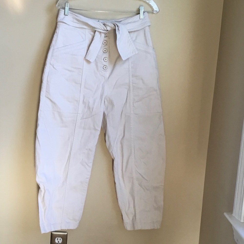 Ulla Johnson Otto Belted High Rise Waist Tie Jeans - Picture 2 of 9
